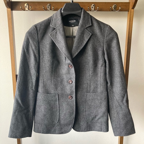 Express women’s wool stretch blazer size 7/8 - Picture 1 of 6